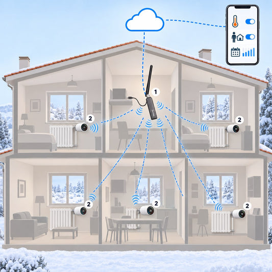 Kit termovalvole Sonoff per chi ha già Home Assistant: schema di installazione