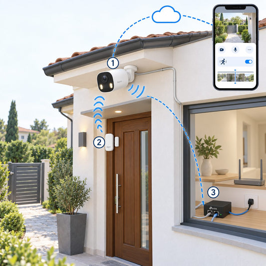 Kit una telecamera Aqara G5 Pro PoE: schema di installazione