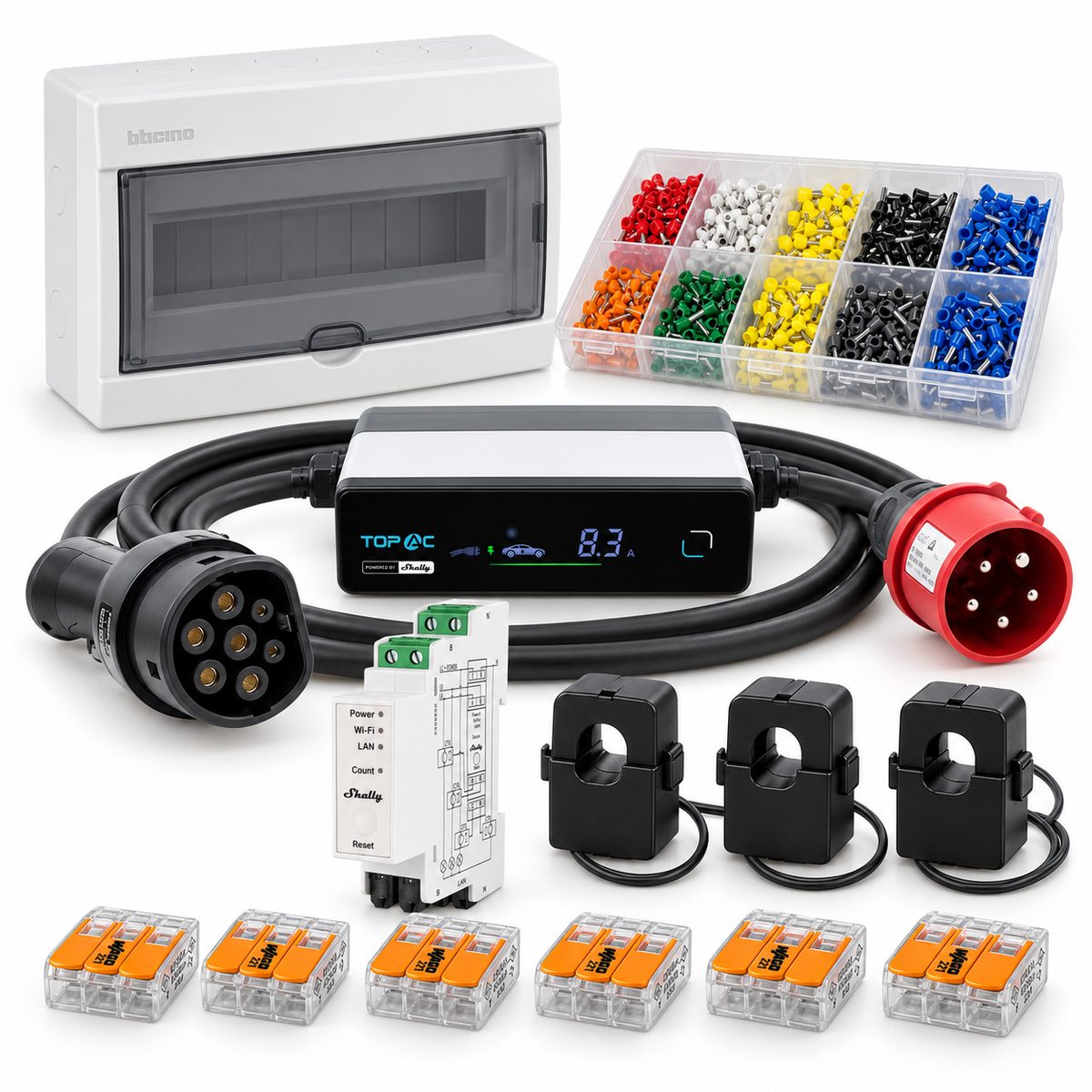 Kit wallbox 11 kW che segue il sole: i dispositivi inclusi