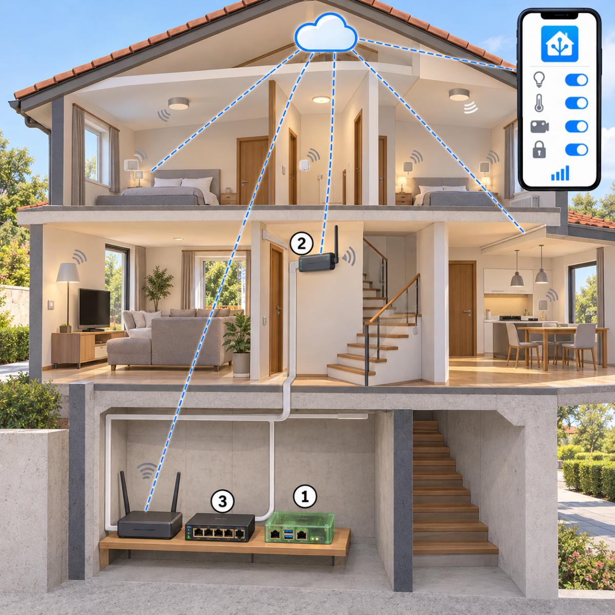 Kit zigbee via rete PoE – schema