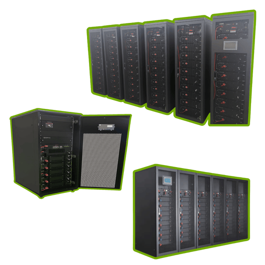 UPS LiFePO4 768V 200Ah 6C approx. 768.0KW/12min batteria al litio ad alta potenza rack 19" Sistema multiprotezione