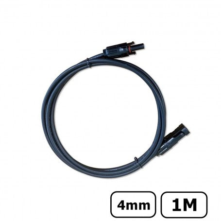 Prolunga cavi solari Mc4 4 mm² singola rosso o nero 1-20 m