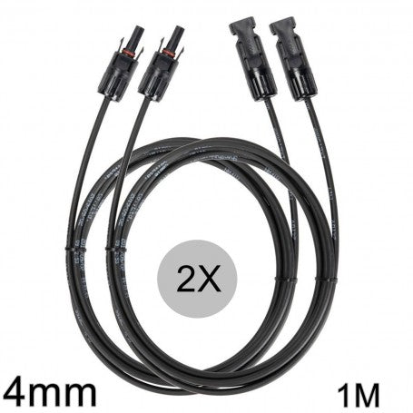 Prolunga cavi solari Mc4 Athilex 4 mm² nera – set 2 cavi 1-20 m IP67