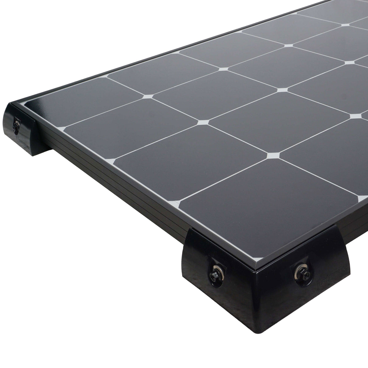 Supporto angolare per pannello solare in plastica ASA nera 10,7 cm per camper e barche