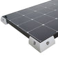 Supporto angolare per pannello solare in plastica ASA bianco 10,7 cm per camper, caravan e barche