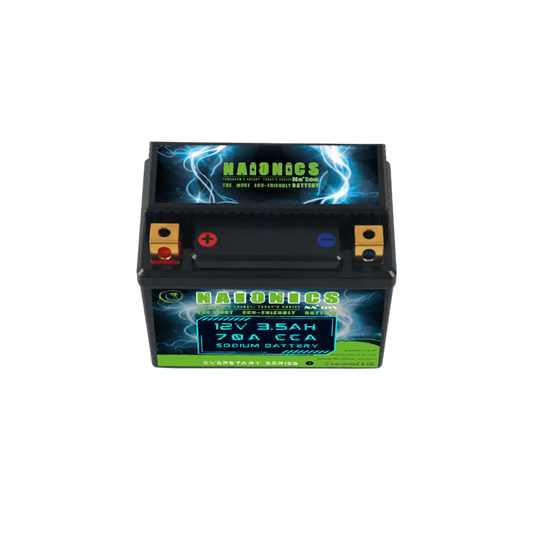 NAIONICS 12V 3.5Ah 90A CCA - Batteria al Sodio Avviamento Moto EverStart Series NAMYTX5A