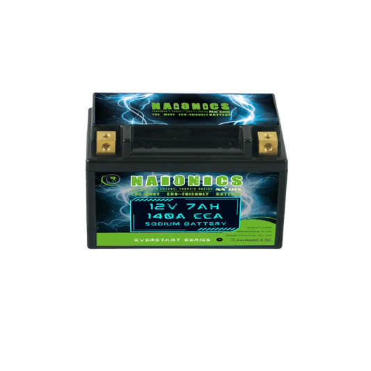 NAIONICS 12V 7Ah 160A CCA - Batteria al Sodio Avviamento Moto EverStart Series NAM12N9