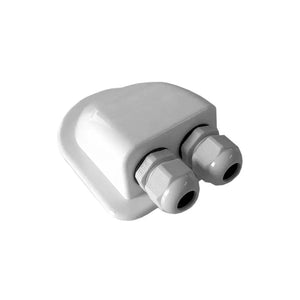2-Way ABS Cable Gland for Solar Panels, Mounting on Campers Vans Boats