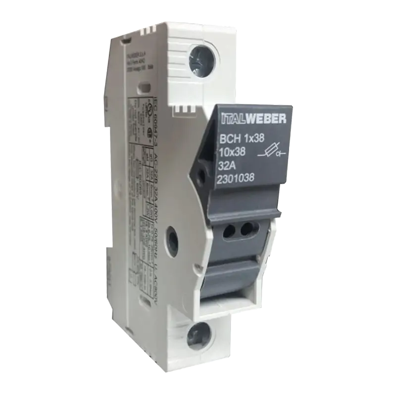 LOVATO Fuse holder 32 A DC 1000 V 10 x 38 mm 1 pole - for photovoltaics - 1 DIN module