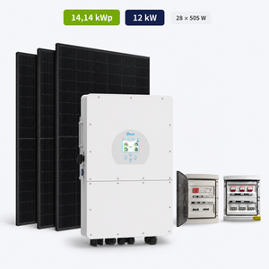 Photovoltaik-Set Deye 14,14 kWp – Hybrid 12 kW Dreiphasig Gewerbe Industrie
