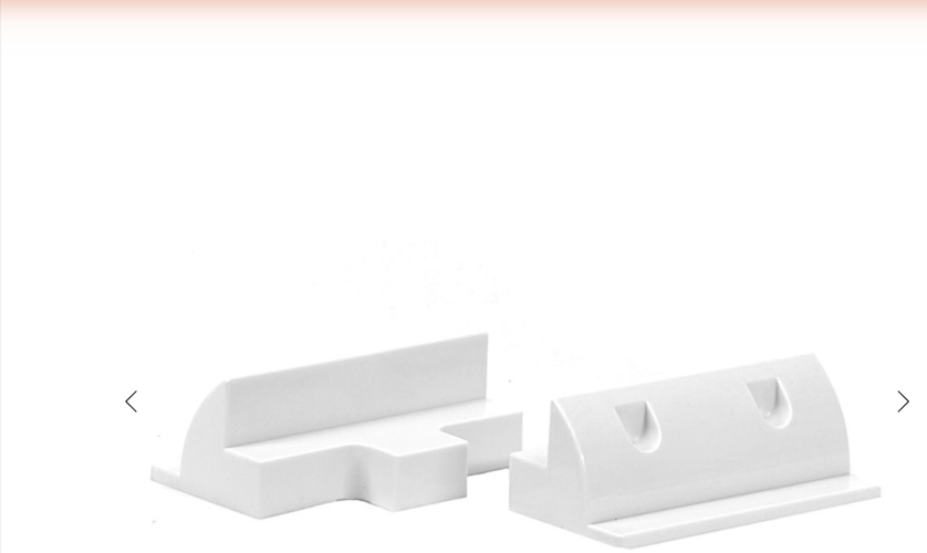 Set profili di collegamento ABS bianchi 180 mm per pannelli solari