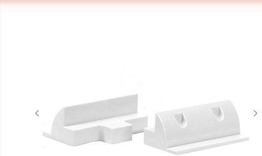 Set profili di collegamento ABS bianchi 180 mm per pannelli solari