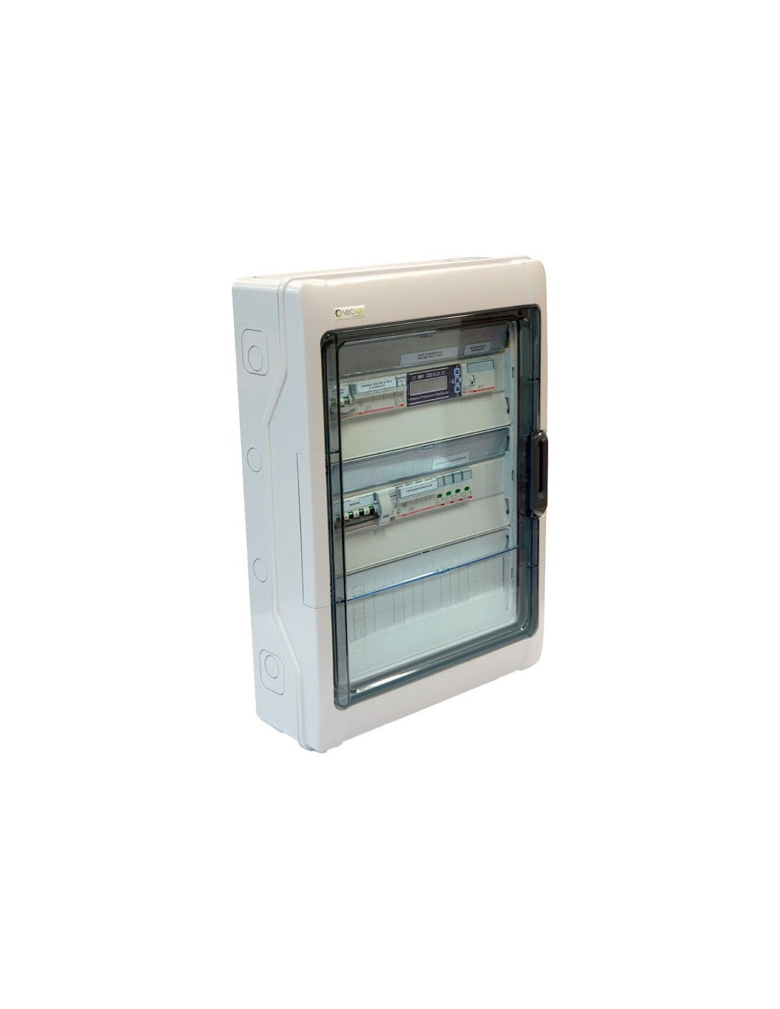 Quadro di interfaccia CA trifase slim Secsun QIT-59439 CEI 0-16 11/15 kW per 1 inverter