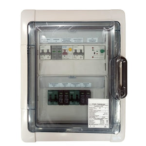 Komplett vorverdrahteter Schaltschrank CC 40A + CA 32A + ATS für PV-Anlagen mit 2 STRINGS