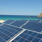 Moduli fotovoltaici su supporti Renusol ConSole+ in un impianto sul mare a Ibiza