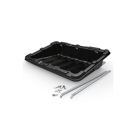 Renusol ConSole+ vasca zavorrabile per pannelli solari su tetto piano, con profili a U e minuteria inclusi, sfondo bianco