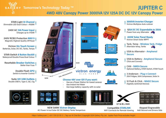 Safiery Jupiter C - 48V 3000W Inverter (senza batterie)