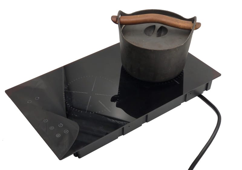 Safiery Piano cottura a induzione 2 zone — suits 2000W Inverter (no pulsing)