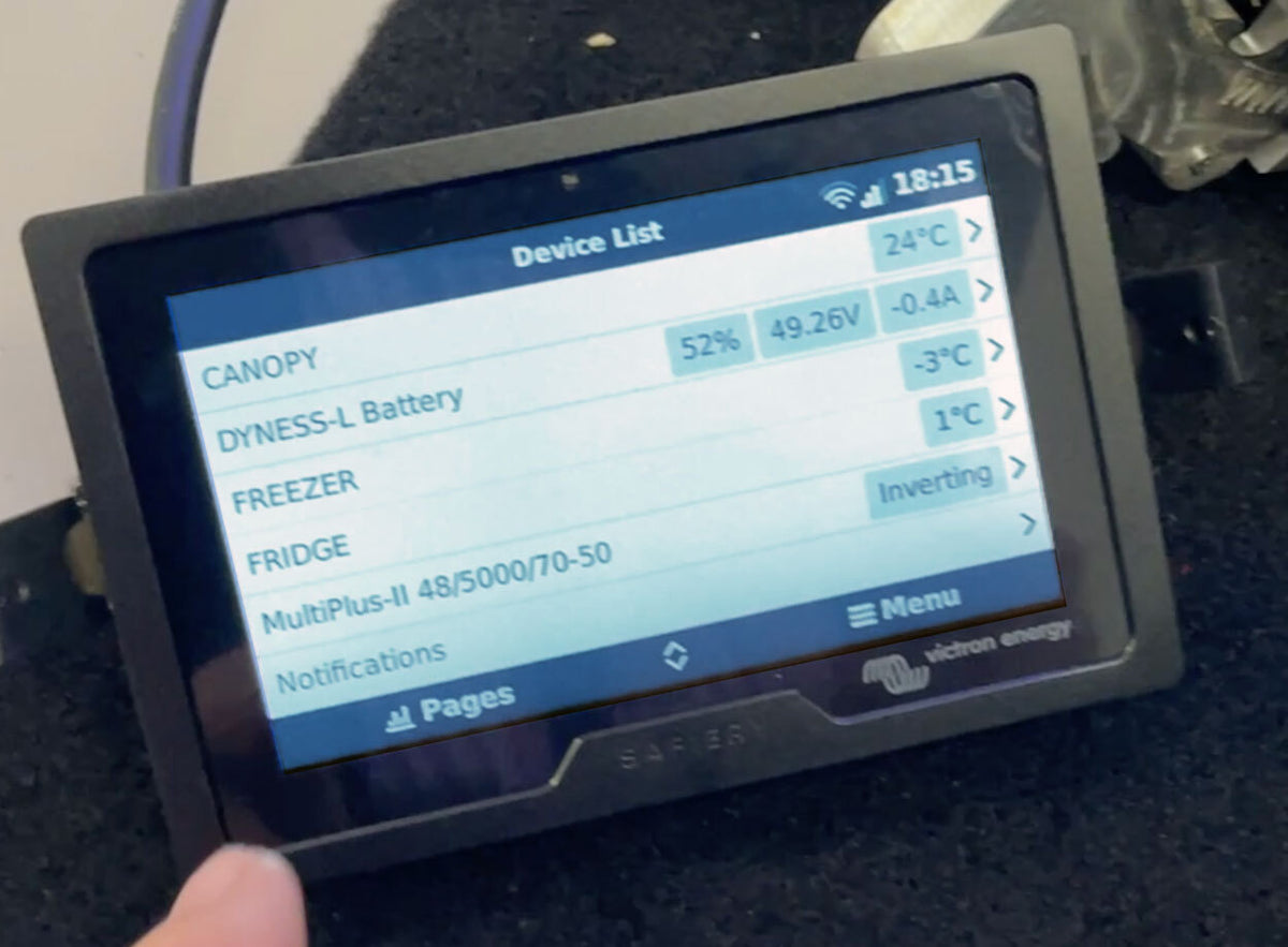 Safiery Ruuvi wireless Sensors 2 in 1: Black IP68 Temperature, Movement