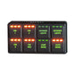 Safiery STAR-Switch SP8 CAN Rubber 8-Pulsante IP67 (custom labels)