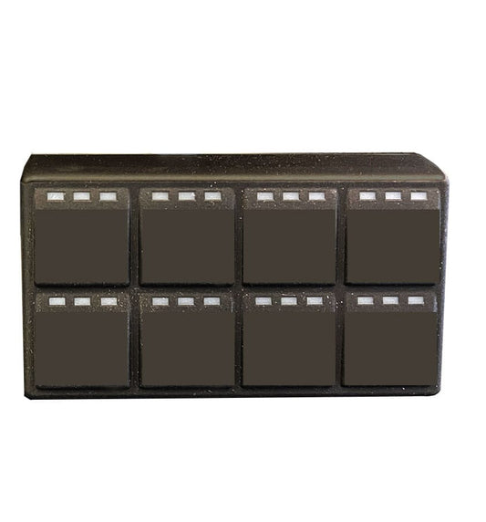 Safiery STAR-Switch SP8 CAN Rubber 8-Pulsante IP67 (custom labels)