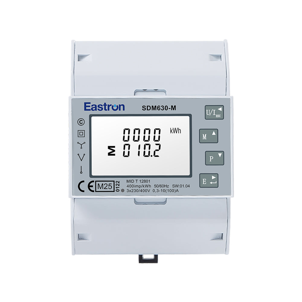 Contatore di Energia Eastron SDM630-M Trifase 100 A Modbus RS485