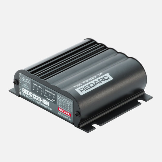 Redarc BCDC1220-IGN caricabatterie DC-DC 12V 20A con attivazione da sottochiave