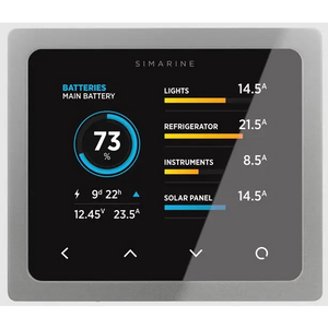 Simarine PICO Battery Monitor Bluetooth Touchscreen WiFi - Silber / Panelmontage