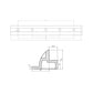 Supporto spoiler per pannello solare in plastica ASA bianca 68 cm HXH68/W per camper e barche