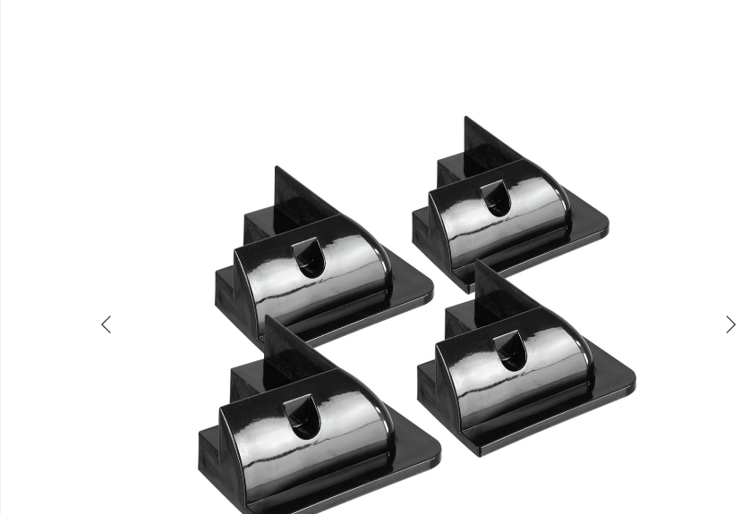 Set supporti angolari ABS neri 150x150 mm heavy duty per pannelli solari