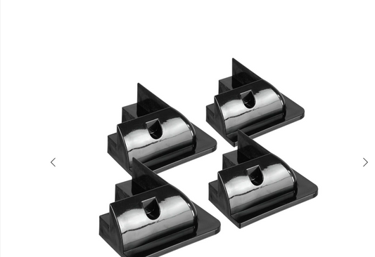 Set supporti angolari ABS neri 150x150 mm heavy duty per pannelli solari