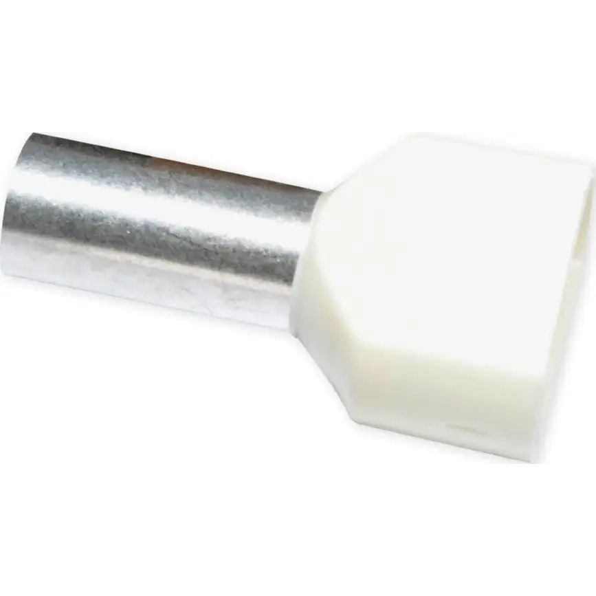 Terminale a bussola 2x16mm puntalini- Confezione da 100pz
