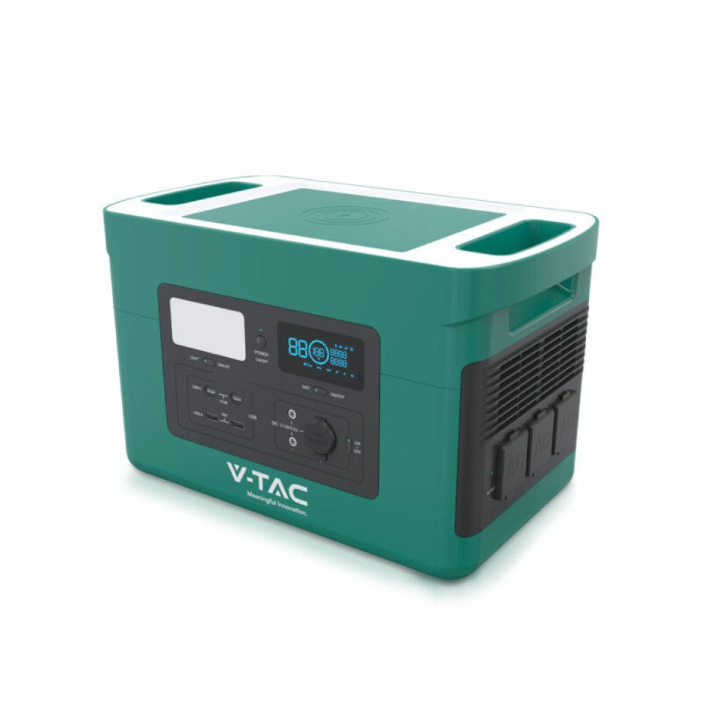 V-TAC VT-10009 Power Station 1800W 1024Wh LiFePO4 SKU 12754
