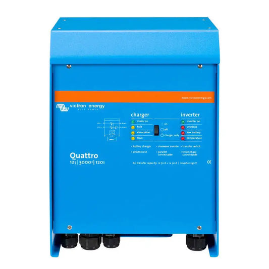 Victron Energy Quattro 12/3000/120-50/50 Caricabatterie 12V 120A Inverter 3000 VA