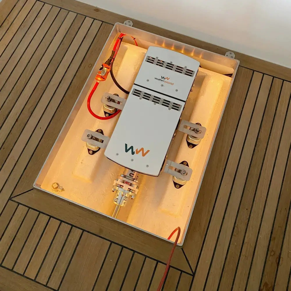 WaterWorld WW 4-10-20kW Motore Elettrico Entrobordo - con display manopola switch relay e cavi