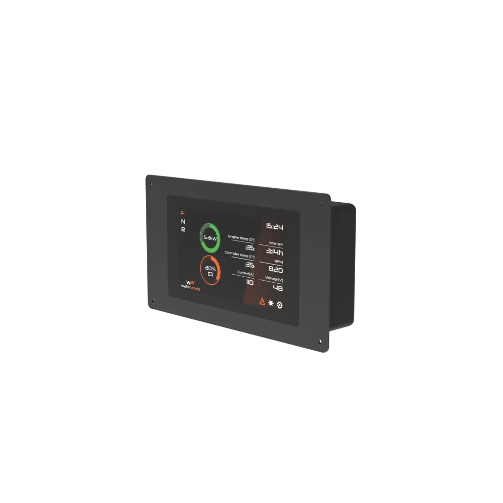 WaterWorld WW 4-10-20kW Motore Elettrico Entrobordo - con display manopola switch relay e cavi