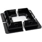 Angolari spoiler per pannello solare in plastica ASA nera HXE/S per camper (4 pz)