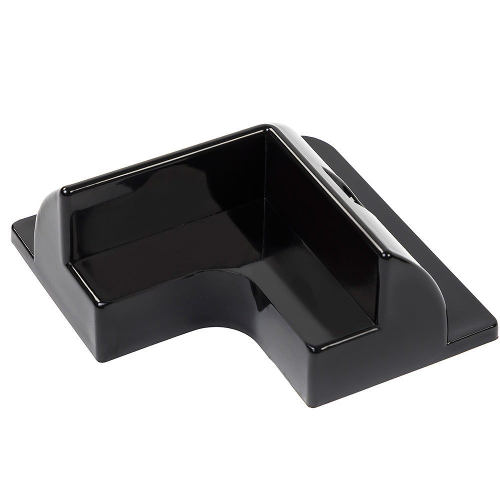 Angolari spoiler per pannello solare in plastica ASA nera HXE/S per camper (4 pz)