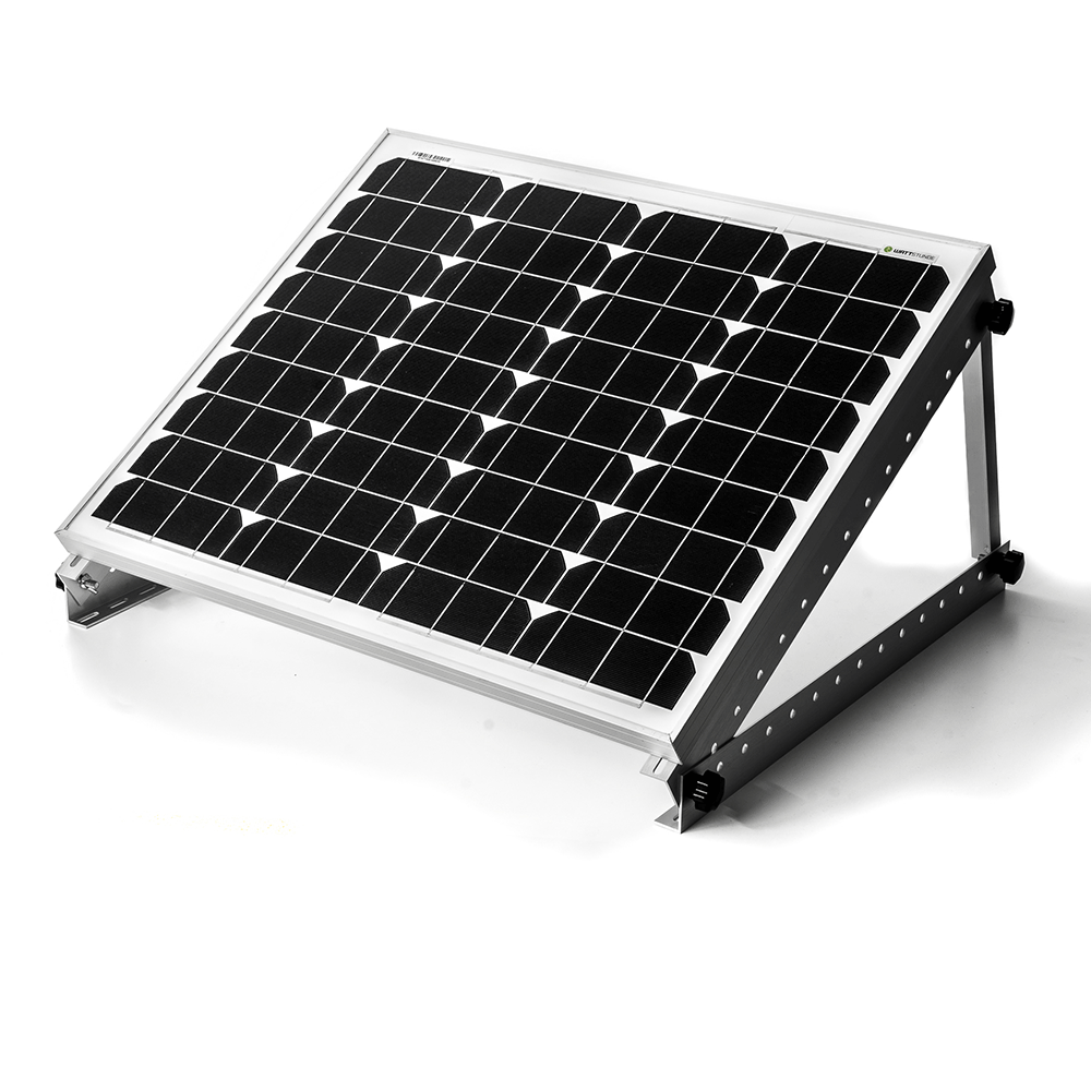 Supporto inclinabile per pannello solare in alluminio 0-45° HST7 fino a 80 cm per parete e tetto