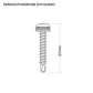 Angolari di fissaggio per pannello solare in ABS bianco set da 4 HXE/W per camper e barche