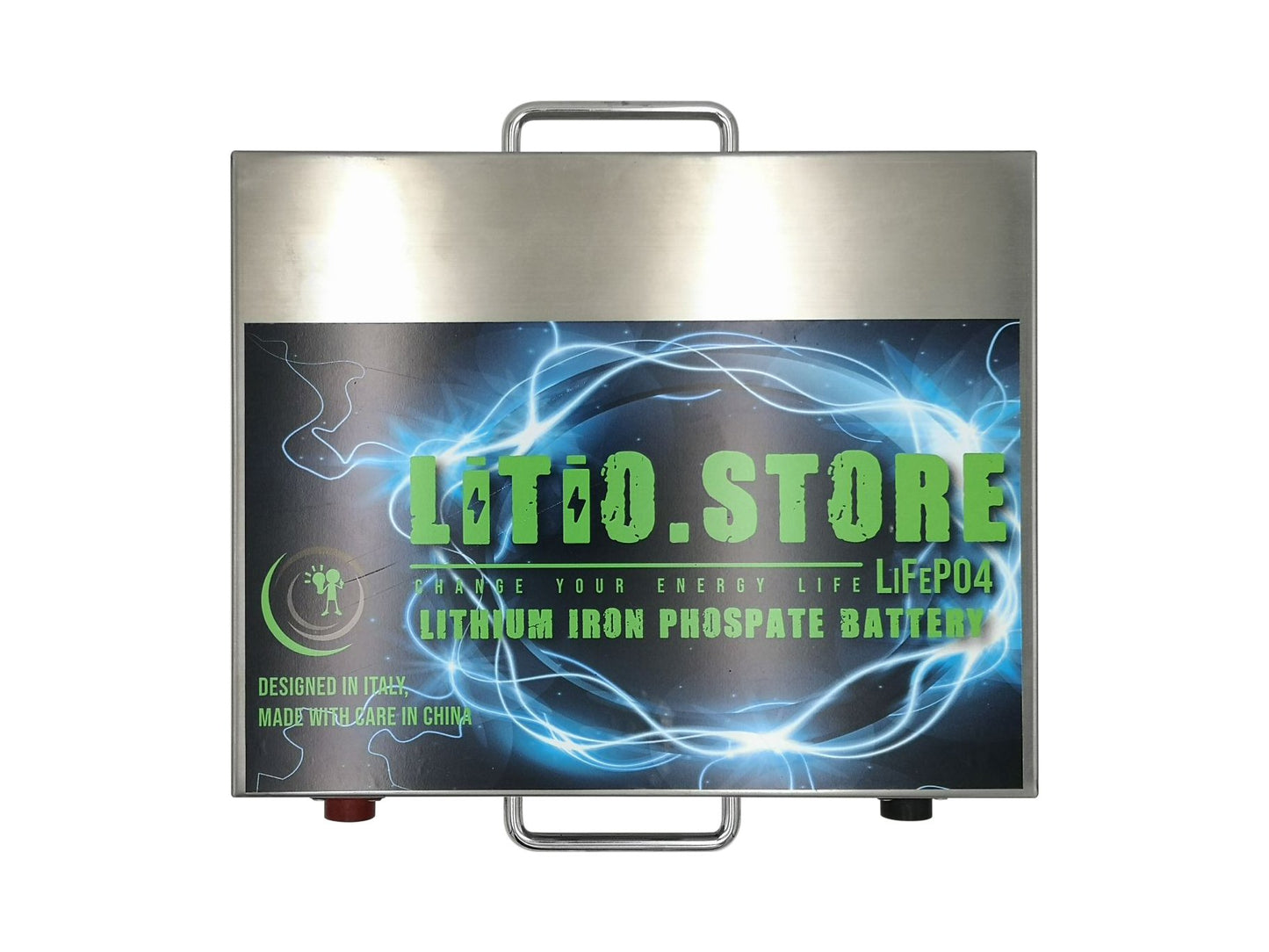 Batteria LiFePO4 12V 200Ah Litio Store LFP 250A BMS sottosedile 2560Wh