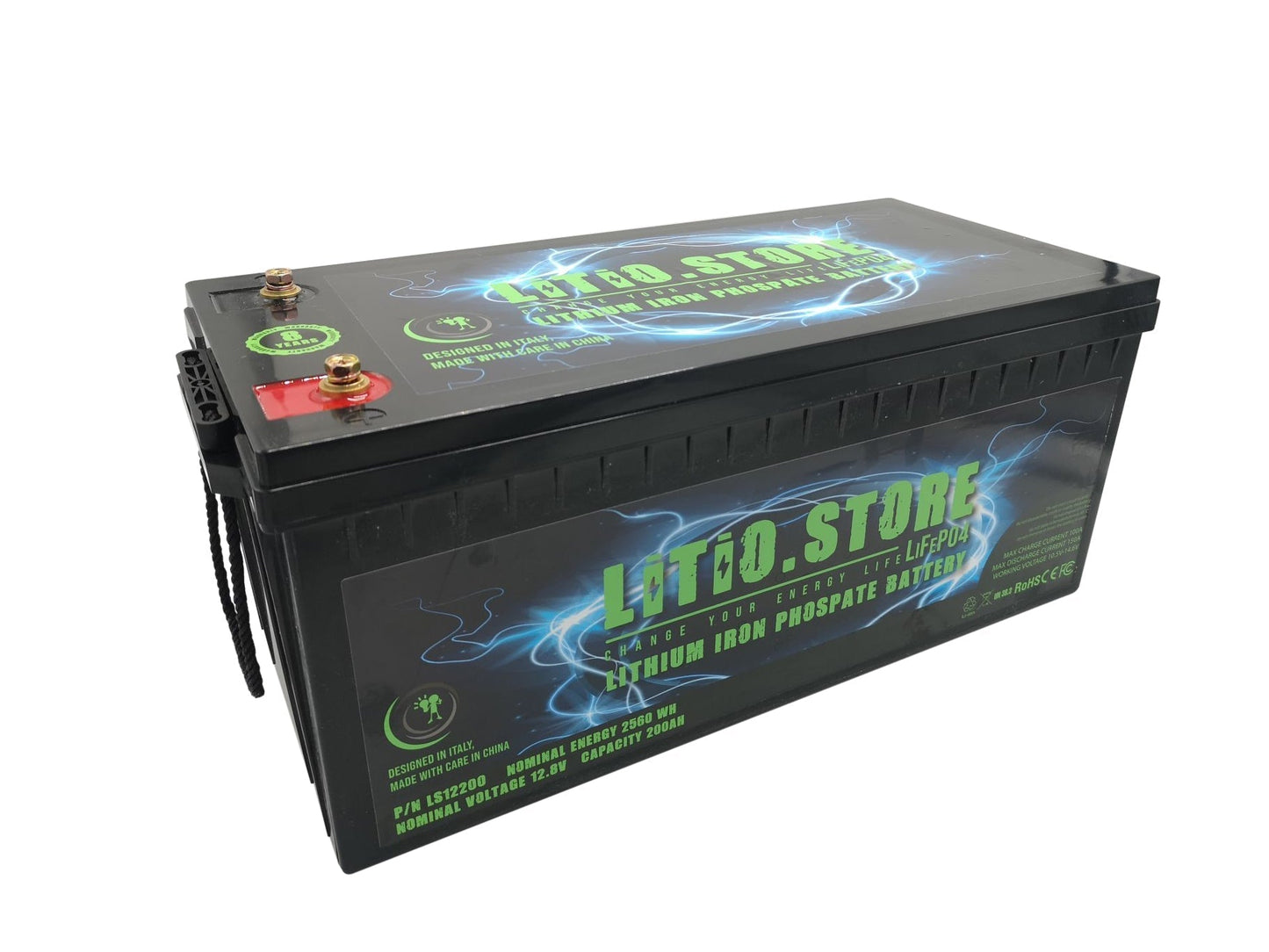 Batería LiFePO4 12V 400Ah fosfato de hierro y litio 250A BMS 5120Wh 10-20 días