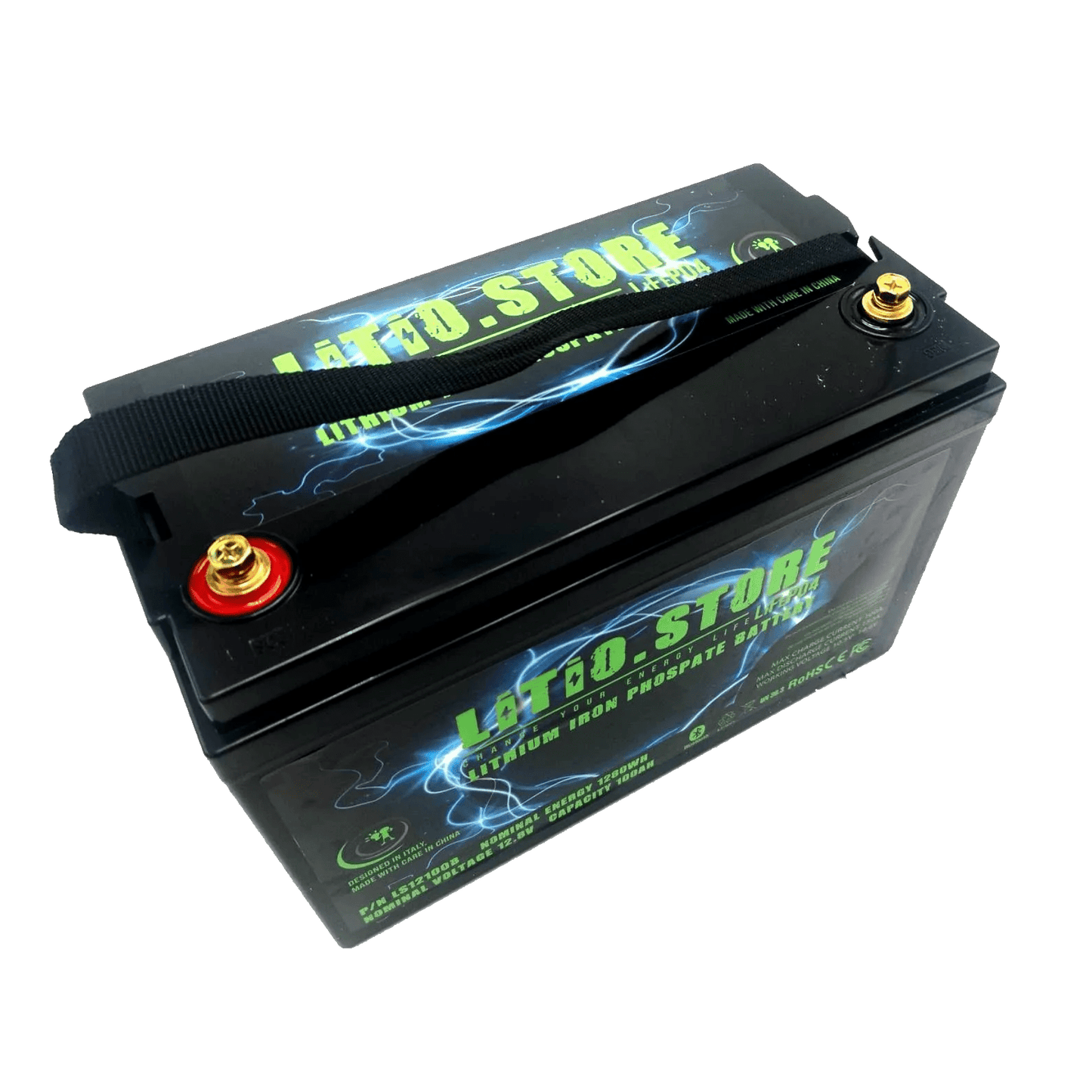 LiFePO4 battery 24V 50Ah lithium iron phosphate 50A BMS 1280Wh 45-90 days