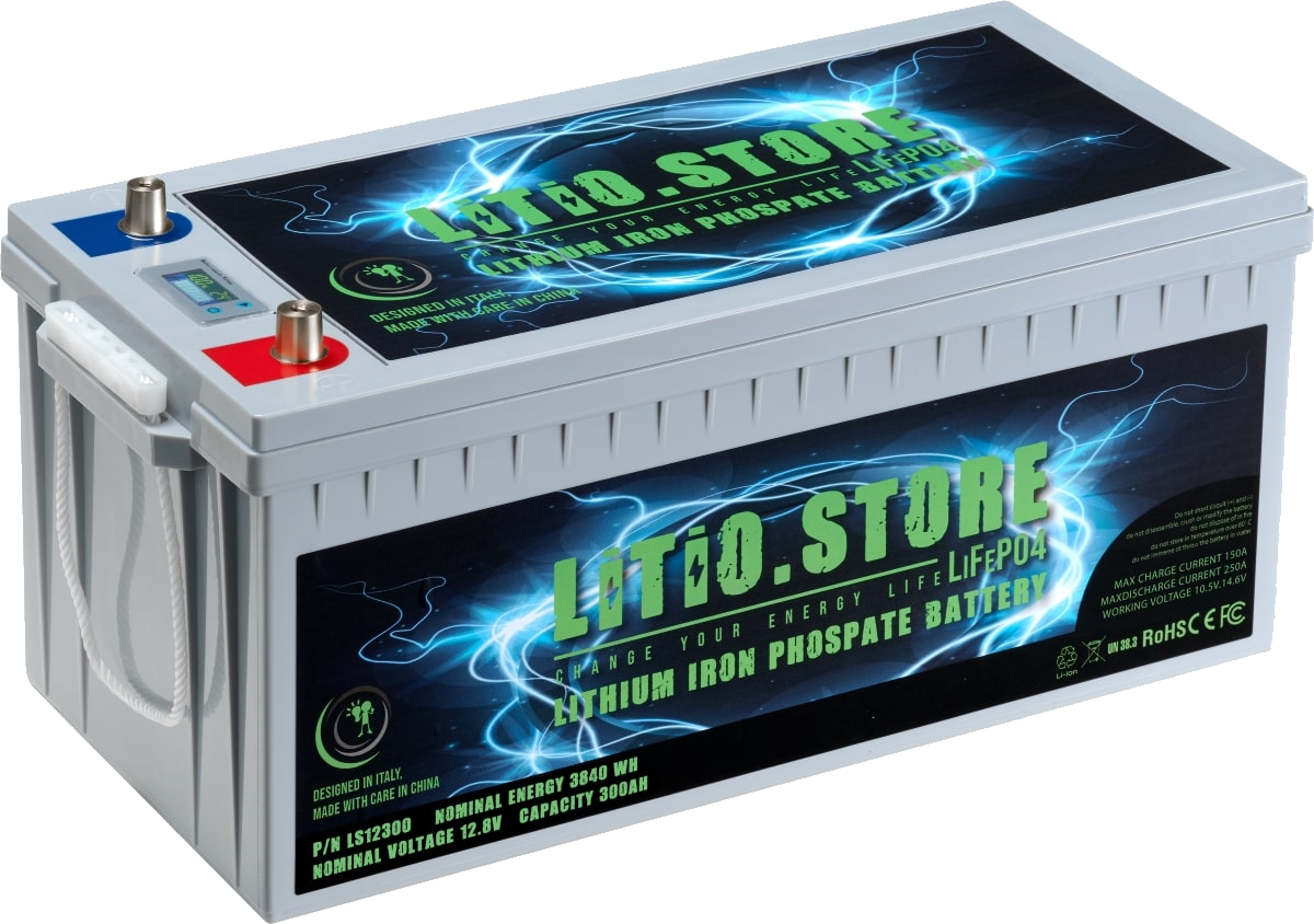 LiFePO4 Batterij 36V 100Ah Lithium Store LFP 100A BMS 3840Wh 45-90 dagen
