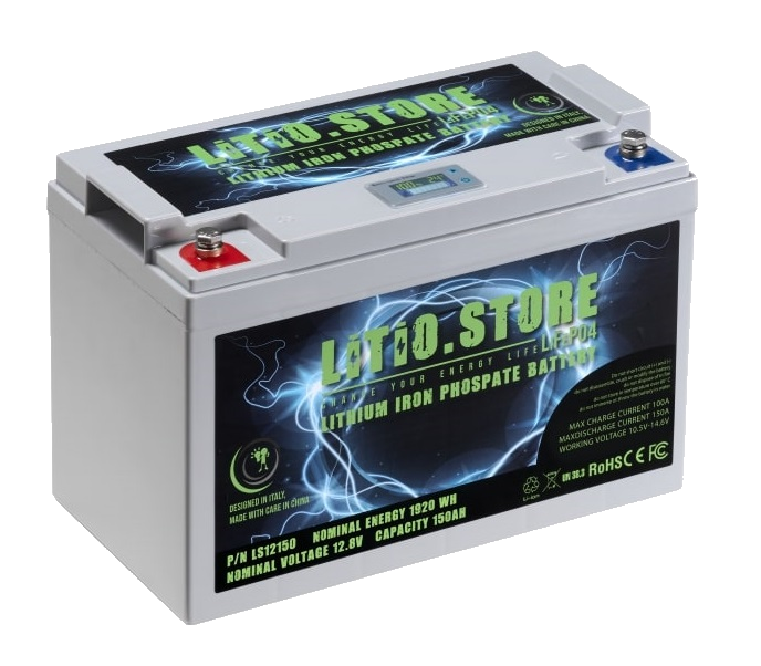 LiFePO4 Batterij 36V 50Ah Lithium Store LFP 100A BMS 1920Wh 45-90 dagen