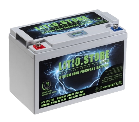 Batterie LiFePO4 36V 50Ah Lithium Store LFP 100A BMS 1920Wh 45-90 jours