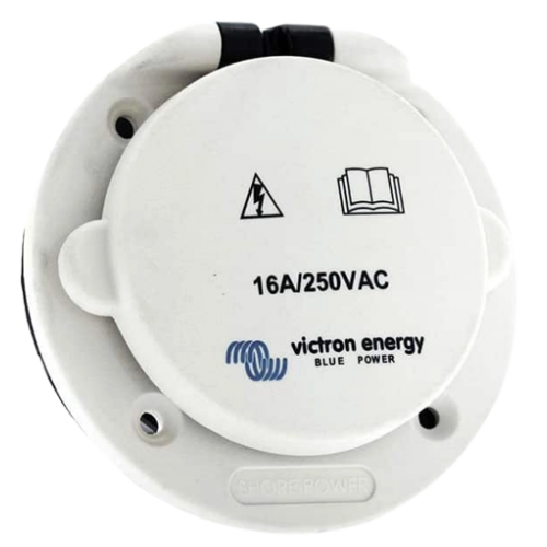 Victron Energy 16A Power Inlet with Cover Power Inlet 16 A polyamid with cover
