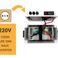 Lithium Store Battery-Box 12V con inversor de onda pura integrado de 1000W - Tomas USB 220V 12V 5V - para baterías de Litio/Gel/AGM (batería no incluida)