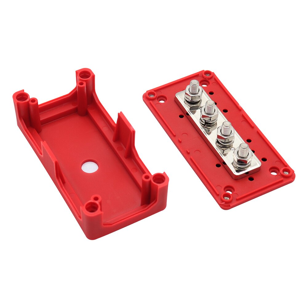 Busbar M8 300A junction box 4 terminals - for motorhomes boats cars –