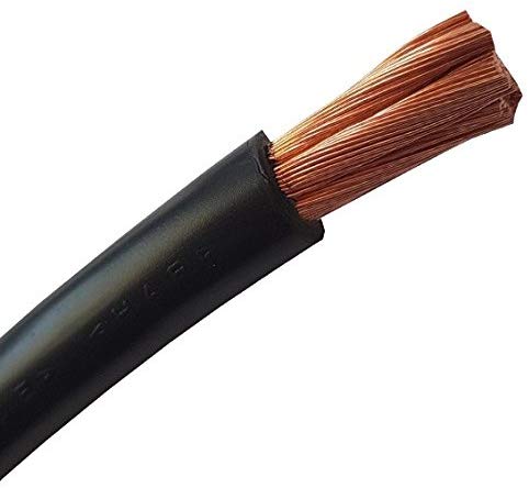 Cable de batería 16mm2 Negro con aislamiento de PVC sección 16 mm unipolar